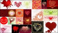 the heart-shaped theme vector