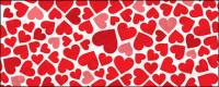 Heart-shaped background material vector