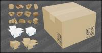 Vector cardboard carton material