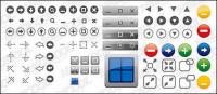 Window icon button vector material
