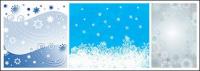 Christmas snowflakes vector background material