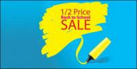 Half-price sale of vector material