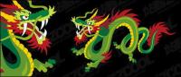 Chinese dragon vector color material