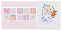 Infant and baby supplies vector material