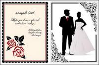 Lace Wedding vector material