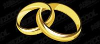 A pair of gold rings