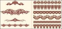 European-style lace pattern vector material