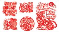 Vector Chinese paper cutting
