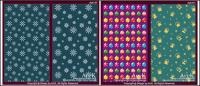 10 Cute Vector Christmas elements of the case of the background base maps