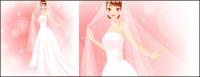 Al final de la núvia utilitzar un vestit de casament pink