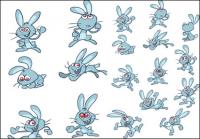 Cute cartoon rabbit - Vector