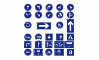 Vector traffic signs marking material