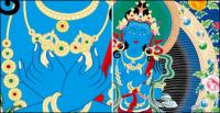 Religion Dunhuang murals vector