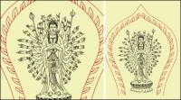 Avalokitesvara line drawings