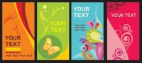 The trend of card template vector