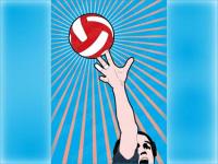 Volleyball vector material