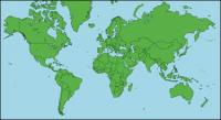 Mapa de la World Vector