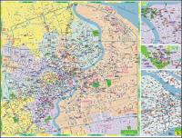 Mapa de vector de Xangai