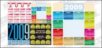 4 de l'any calendari 2009 vectorials material