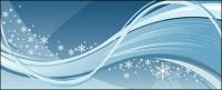 dynamic vector winter background material