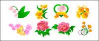 Peony flowers, roses, tulips and other flowers
