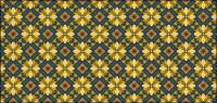 Classic tile pattern vector-7