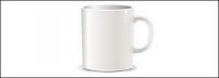 Vector material blanc tassa de cafè