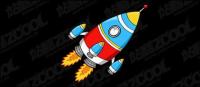 Cartoon style rocket