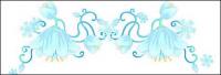 Christmas exquisite lace Vector material-4