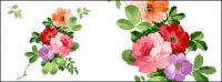 Hand-painted flowers layered material psd-3