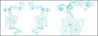 Christmas exquisite lace Vector material-9