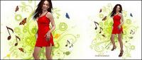 Women and pattern vector-8