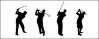 Vector de siluetes Golf figura