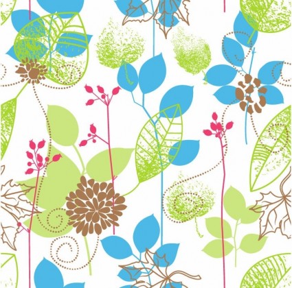 seamless floral design vector background