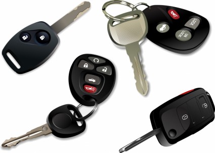 electronic car keys vector