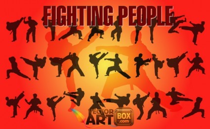 fighting people