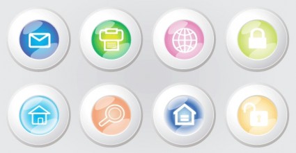 web icons button vector graphic