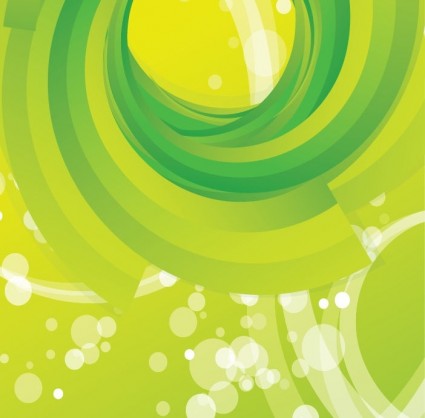 free vector abstract green swirl background