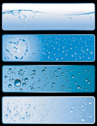 water theme banner vector