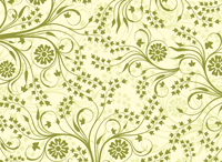 Simple green flower vines wallpaper