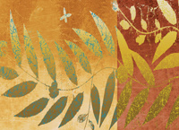 Yellow leaves abstract wallpaper map