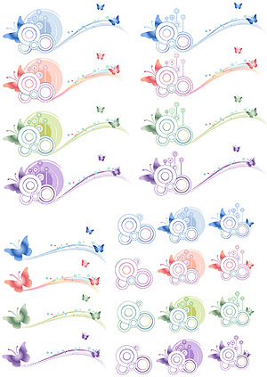 Butterfly pattern and material element vector