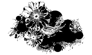Black-and-white pattern vector