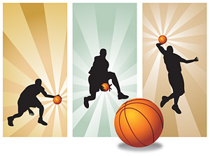 Vector material basketball players in Pictures