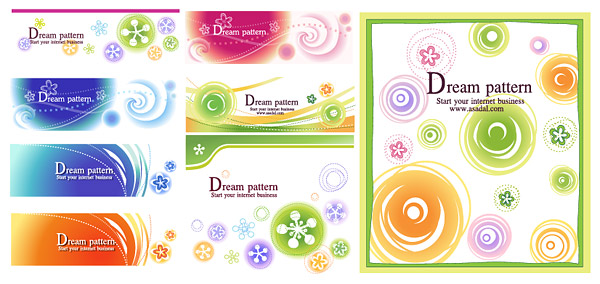 lovely pattern vector background material