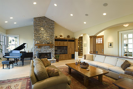 Village style living room picture material