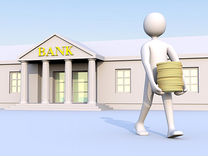 3D banks to move money from the little picture material
