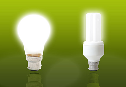 Energy-saving lamps picture material-3
