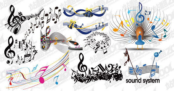 practical elements of music vector material