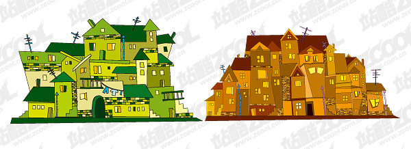 Vector illustration house material -2